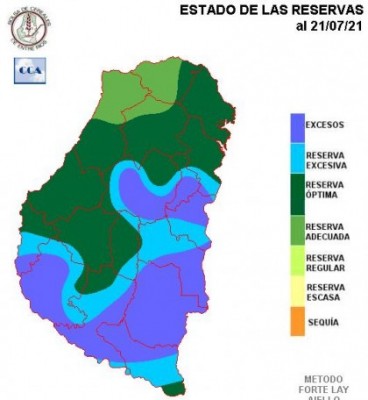 Hay muy buenas reservas de humedad en los suelos entrerrianos