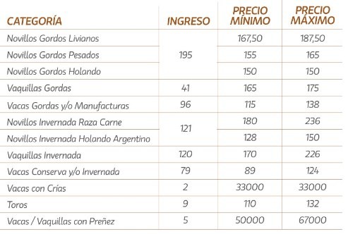 Cautela de los compradores en el remate de La Ganadera en Ramírez