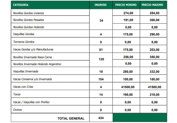 Plaza sostenida para la hacienda con destino a faena en La Paz