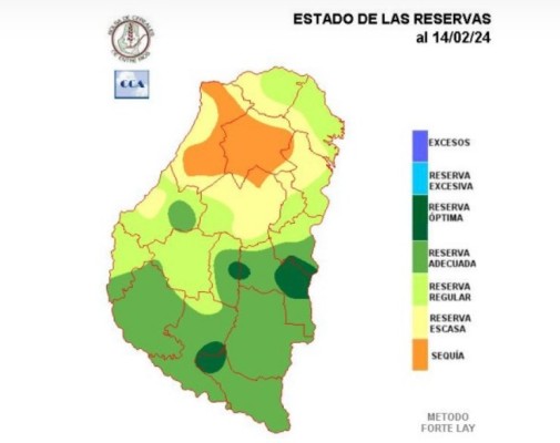 Luego de las lluvias, las reservas son adecuadas en el sur de Entre Ríos