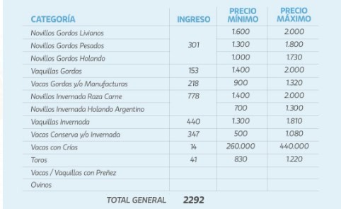 Plaza encalmada en el remate de La Ganadera en Ramírez