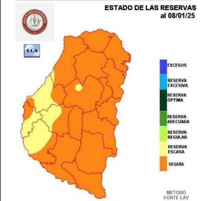 Casi toda la provincia se encuentra en niveles de sequía y no se esperan lluvias