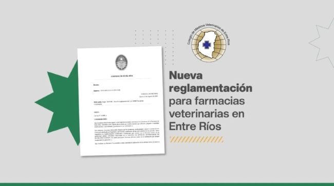 Se reglamentó la Ley de Farmacia Veterinaria en Entre Ríos