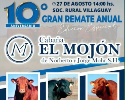 Se realiza en Villaguay el 10° Remate Anual de la cabaña El Mojón