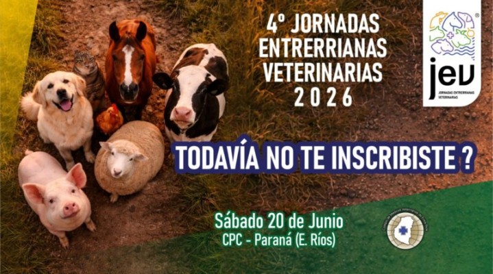 Las Jornadas Entrerrianas Veterinarias 2026 llegan a Paraná